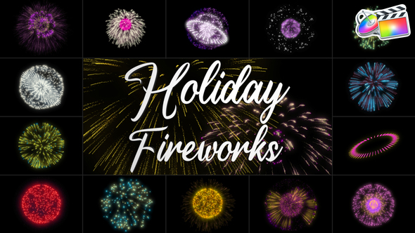 Holiday Fireworks for FCPX alt