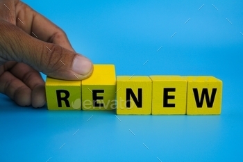 new. the concept of renewing something that has lapsed