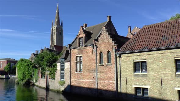 View of the City of Bruges, Belgium.