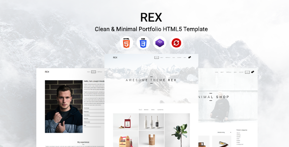 Rex - Clean & Minimal Portfolio HTML5 Template