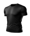 T-shirt mockup with a sporty, athletic style. Black color male. - PhotoDune Item for Sale