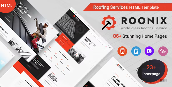 Roonix - Roofing Services HTML Template