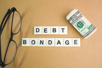 bt bondage. debt bond concept