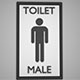 Male Toilet signage - 3DOcean Item for Sale