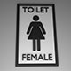 Female Toilet signage - 3DOcean Item for Sale