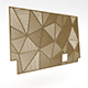 3D asymmetrical wooden ceiling model - 3DOcean Item for Sale