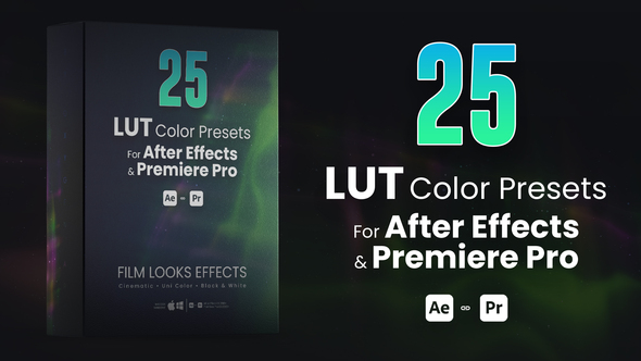 25 LUTs pack for After Effects and Premiere Pro
