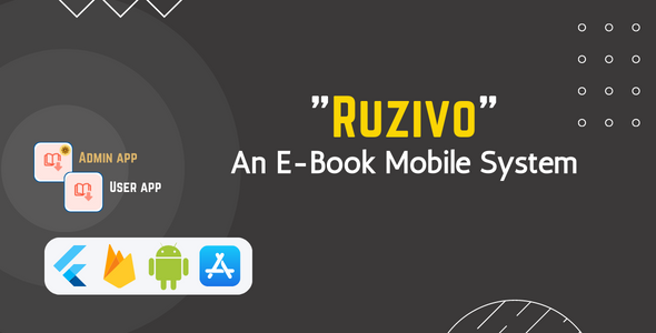 Ruzivo v1.1 - An E-Book Mobile System | Flutter & Firebase | Andoird & iOS | 2 In 1