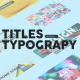 Titles Typography - VideoHive Item for Sale