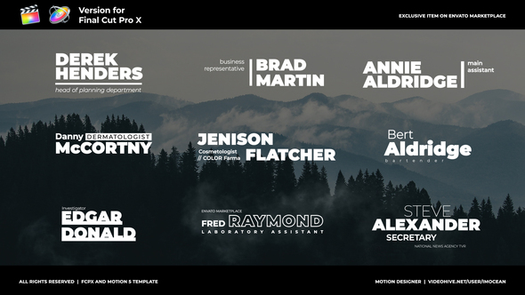 Minimal Lower Thirds | FCPX alt
