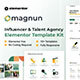 Magnun - Influencer & Talent Agency Elementor Template Kit - ThemeForest Item for Sale