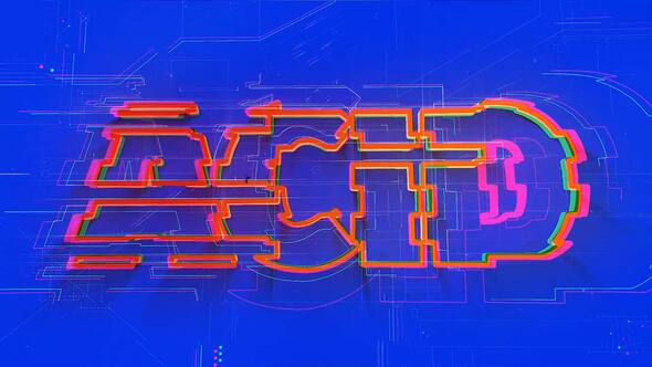 Glitch Logo Animation alt