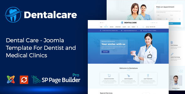 Dental Care - Joomla Template For Dentist and Medical Clinics