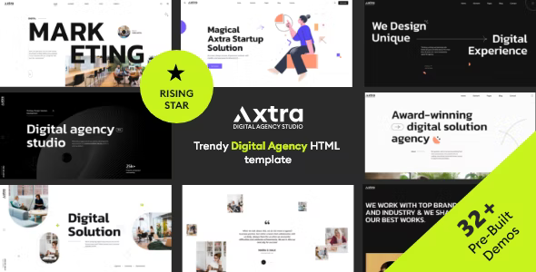 Axtra - Digital Agency Portfolio Template