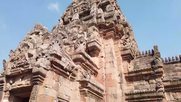 Ancient Prasat Hin Phnom Rung (Phnom Rung Rock Castle), The Historical Landmark of Burirum Province,
