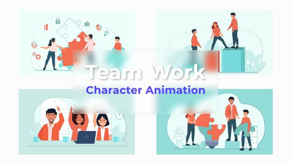 Download Team work Premiere Pro Animation Scene