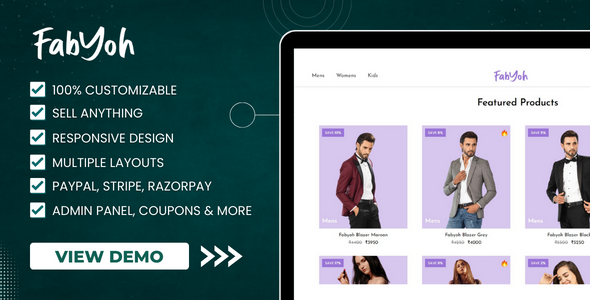 Fabyoh -  MERN Stack Ecommerce Script