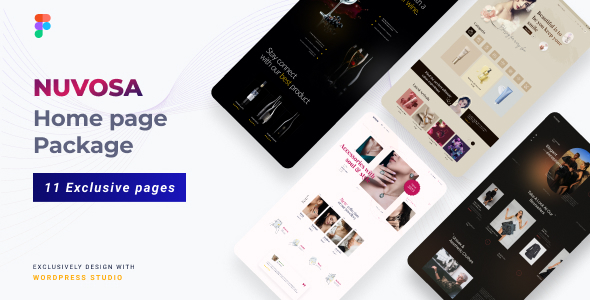 Nuvosa | Home Page Package Figma Template