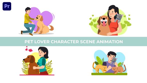 Pet Lover Premiere Pro Animation Scene