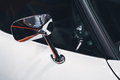 chrome rear mirror on white car with classic design - PhotoDune Item for Sale