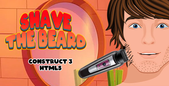 Shave the beard Game (Construct 3 | C3P | HTML5) Saloon Game