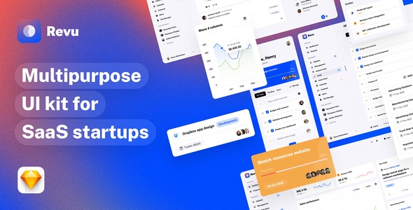 Revu - Multipurpose UI kit for SaaS Startups