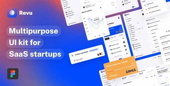 Revu - Multipurpose UI kit for SaaS Startups