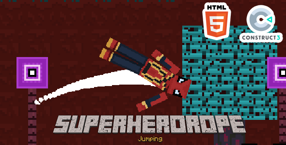 SuperHeroRope - HTML5 Game - Construct 3
