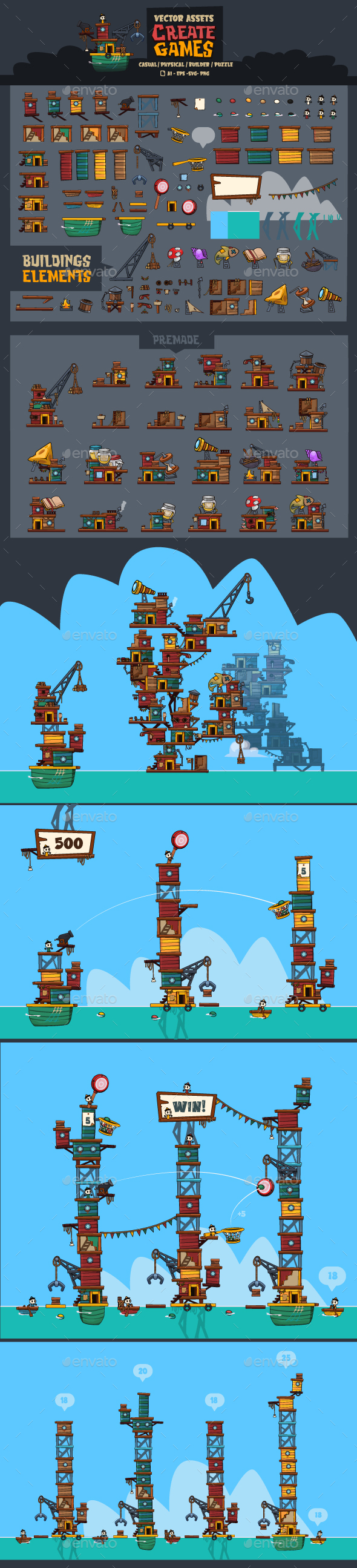 Cities 2D Game Assets from GraphicRiver