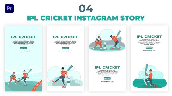 IPL Cricket Premiere Pro Instagram Story