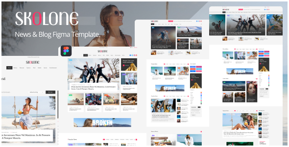 Skolone - News & Blogs Figma Template