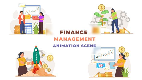 Finance Management Animation Scene