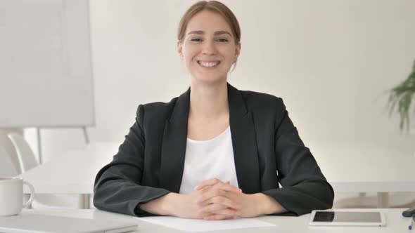 Smiling Young Businesswoman