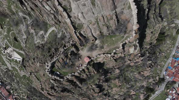 Castle Ruins Aerial Drone