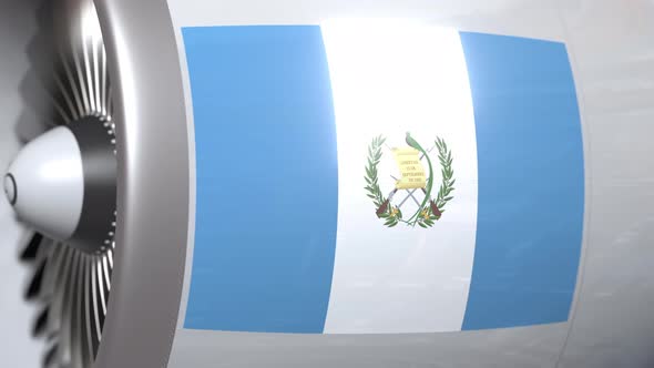Flag of Guatemala on Airliner Tourbine alt