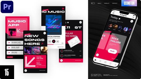 Music Instagram Stories For Premiere Pro