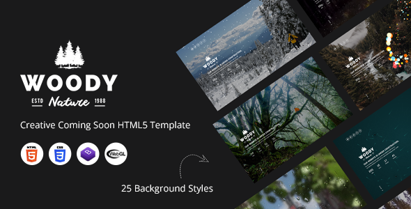 Woody - Creative Coming Soon HTML5 Template