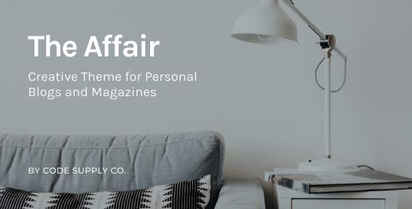 The Affair - Creative Theme for Personal Blogs and Magazines