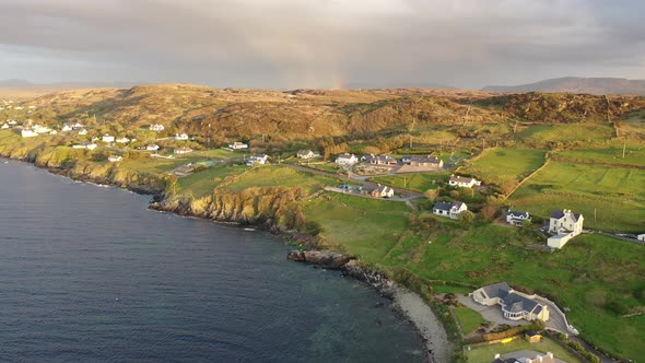 Aerial View of Portnoo in County Donegal Ireland