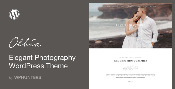 Olbia - Elegant WordPress Theme for Photographers