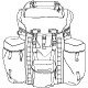 Military, Hiking Backpack Outline - GraphicRiver Item for Sale