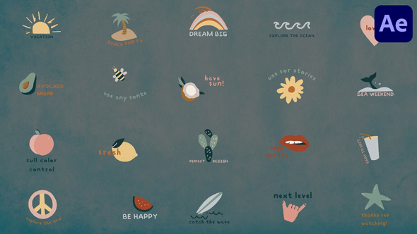 Creative Colorful Cartoon Titles | After Effects alt