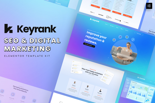 Boost Your Brand’s Online Presence with Keyrank’s SEO & Digital Marketing Agency Template Kit