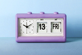 Friday 13th purple alarm clock - PhotoDune Item for Sale