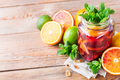 Citrus fruit summer fresh lemonade, infused water detox drink cocktail - PhotoDune Item for Sale