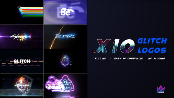 X10 Glitch Logo