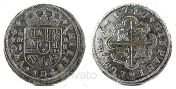  1717. Coined in Madrid. 2 reales.