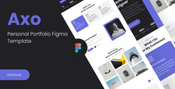 Axo personal portfolio Figma Template