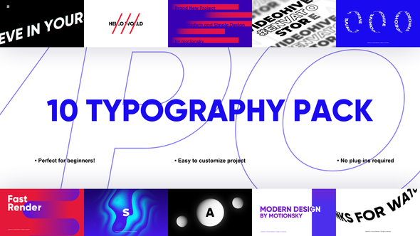10 Accurate Typography Pack | Premiere Pro