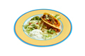 Tacos on plate with salad and avocado - PhotoDune Item for Sale